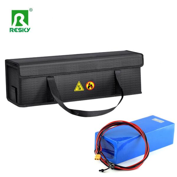 Rechargeable Electric Bike Battery Pack Safe Charging Storage Bag Explosion-proof Fireproof Waterproof