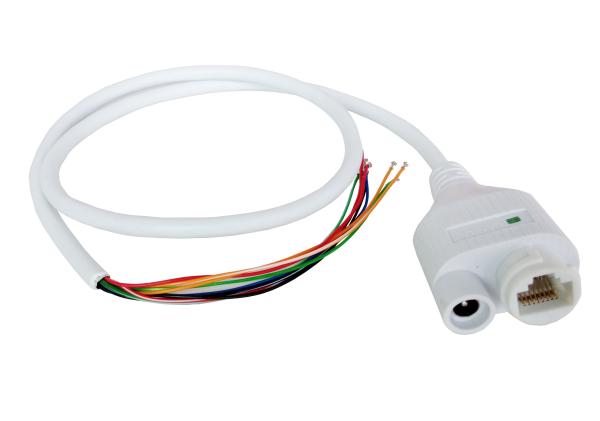 Cheap IP67 waterproof RJ45 connector and DC Jack sharing injection modeling IP camera cable for sale