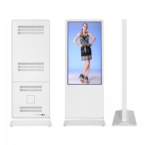 Quality 2020 55inch smart thin indoor advertising display screen kiosk with brochure holder wholesale