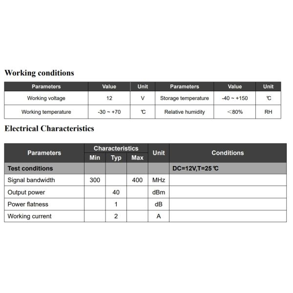 SZHUASHI 10W 12V Wireless Signal Shielding Module Anti Drone Blocker Jammer UAV Shield Board PCBA for 300-400MHz