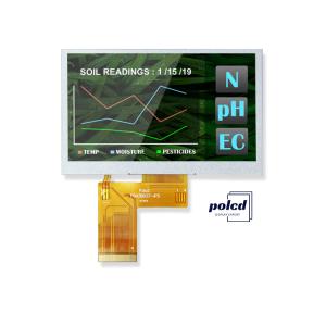 China Polcd 4.3 Inch 400 Brightness 480x272 LCD IPS Screen NV3041A IC MCU SPI Interface TFT Display on sale