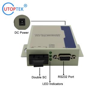Quality RS232 DB9 to Fiber Modem Media Converter with SM duplex SC/FC/ST 20km for alarm system using wholesale