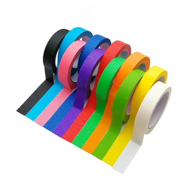 Cheap Customized Coloful No Residue Masking Tape Writable Single Side for sale