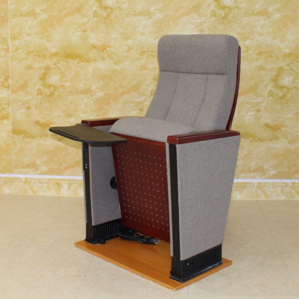 Rechargeable Folding Auditorium Seating , Practical ODM Cinema Chair With Cup Holder