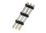 10 Pin Dual Row Pin Header 2.54 Mm Pitch Header Straight Type Three Plastic