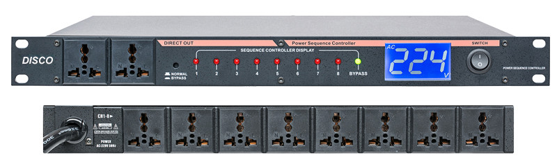 Quality 8 Channel Audio Power Supply Sequencer Controller with Universal Socket wholesale