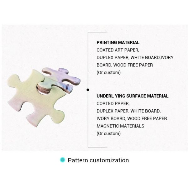2C Jigsaw Puzzle UV Varnish Card Board Printing For Kid