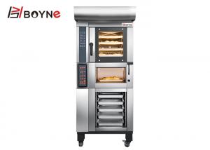 Quality 10.95kw Commercial Bakery Kitchen Equipment 4 Trays Convection Oven With Deck Cabinet wholesale