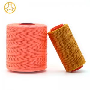 Quality Kangfa 0.8MM 100% Polyester Waxed Thread for Leather Sewing Pattern Dyed Material Waxed wholesale