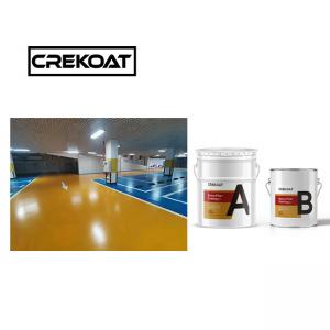 High Gloss Clear Industrial Epoxy Floor Coating Glossy 2 Pack Chemical Resistant