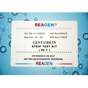 High Sensitivity Gentamicin Strip Test Kit No Sample Preparation Required