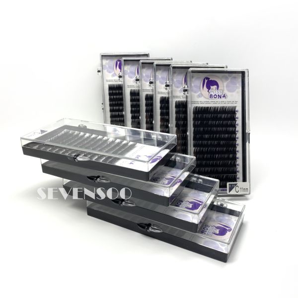 0.03 0.05 0.07 J B C D CC L Curl Russian Volume Eyelash Extensions OEM / ODM Service