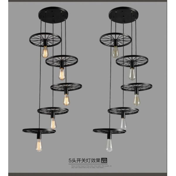 Black Loft Style industrial pendant lights for Bar Kitchen Coffee Shop Decoration (WH-VP-07)