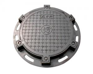 China Sand Blasting Cast Iron Manhole Cover Round Sanitary Sewer En124 D400 on sale