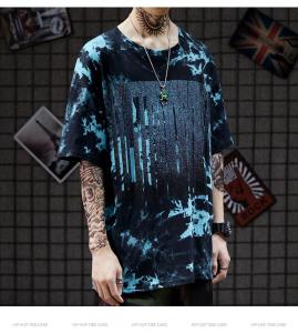 Quality 120-250gsm Summer Unisex Oversized T Shirt Tie Dye Short Sleeve Men′S Hip Hop Tee wholesale