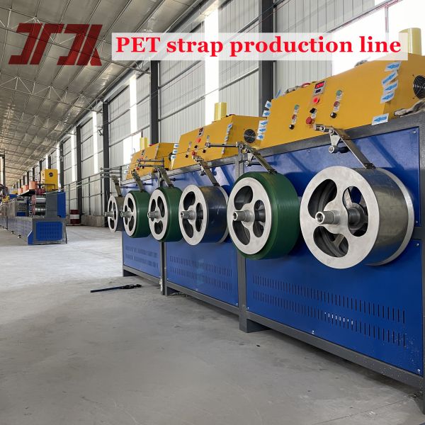 Efficiency PET Strap Making Machine For Making PET Straps From 100% Bottle Flakes