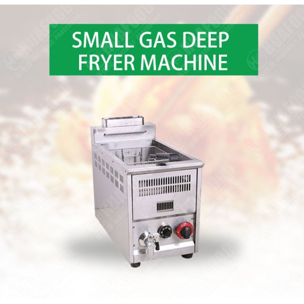 Adjustable 8 Liter Commercial Gas Deep Fryer With Temperature Control