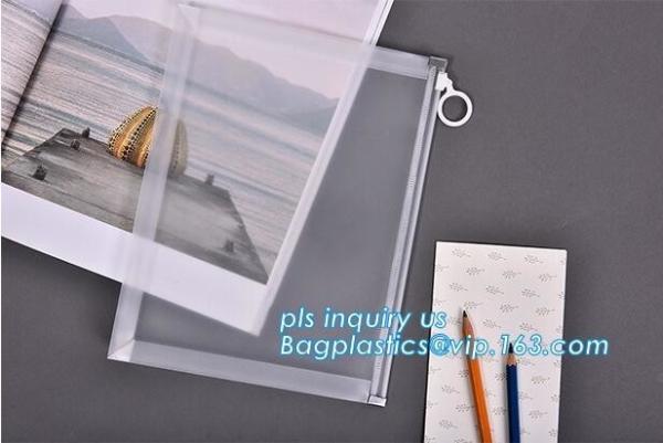 Custom transparent pp slider bag with air hole, writable zip lock bags with