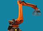Rotary Scraping Robot Palletizing Equipment For Cartons Cans Containers