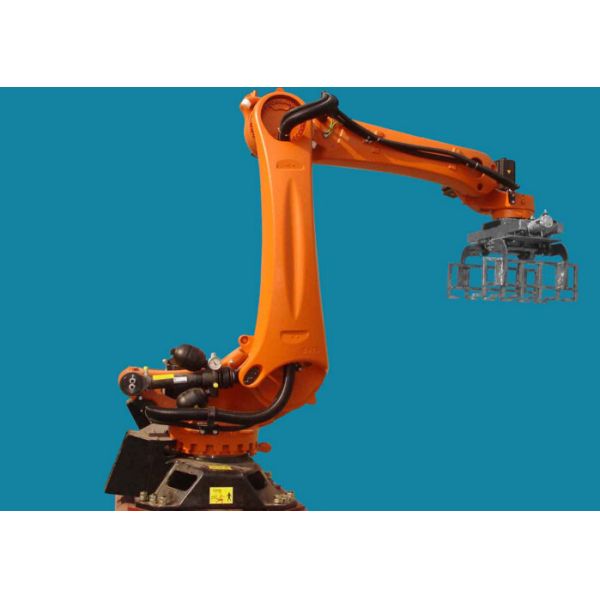 Rotary Scraping Robot Palletizing Equipment For Cartons Cans Containers