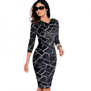 Quality Luxury Plus Size Girl Ladies Womens Casual Dresses O Neck wholesale