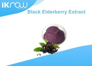 Quality Herbal Remedies Black Elderberry Extract Powder , Fruit Anthocyanin Powder wholesale