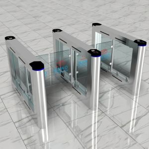 Quality Pedestrian Swing Barrier Gate Biometric Access Control Turnstiles Security System wholesale