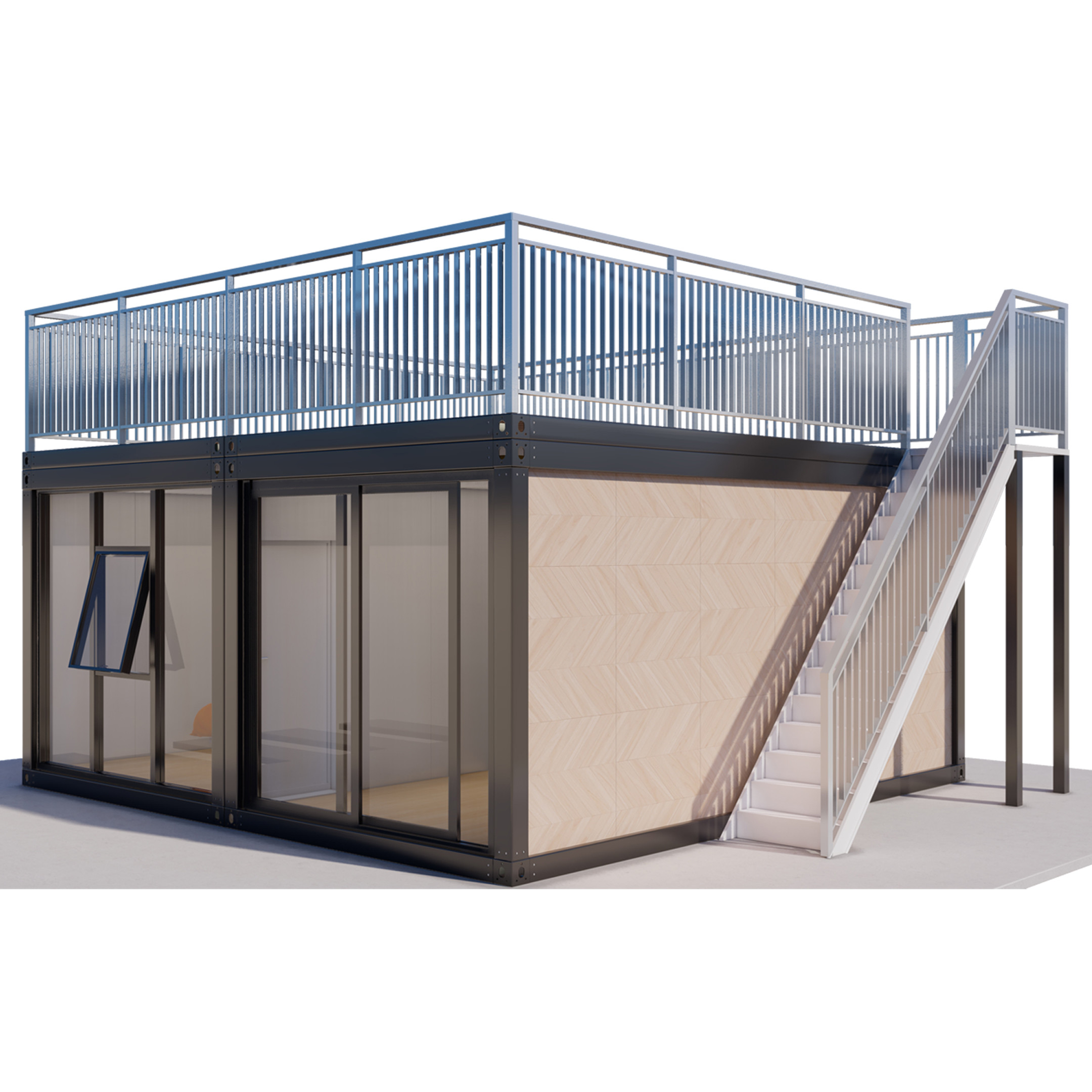 Customized Fast Fast Assembly Container House Manufacturer With Stairs