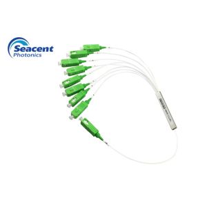 Buy cheap Low Insertion Loss PLC Optical Fiber Splitter , Steel Tube 1x8 Plc Splitter from wholesalers