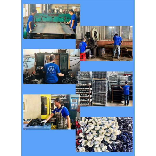 50mm Black TPR Furniture Casters Soft Low Profile Wheels For Drawers