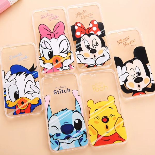 Acrylic Lovely Cartoon Characters Back Cover Cell Phone Case For iPhone 7 7 Plus 5 5s 6 6s