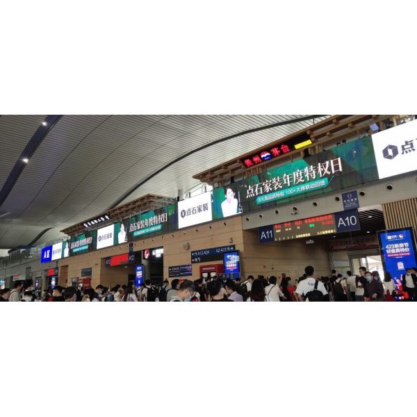 Shop Mall Building Surface Transparent LED Display 4500nits 1000 x 500mm