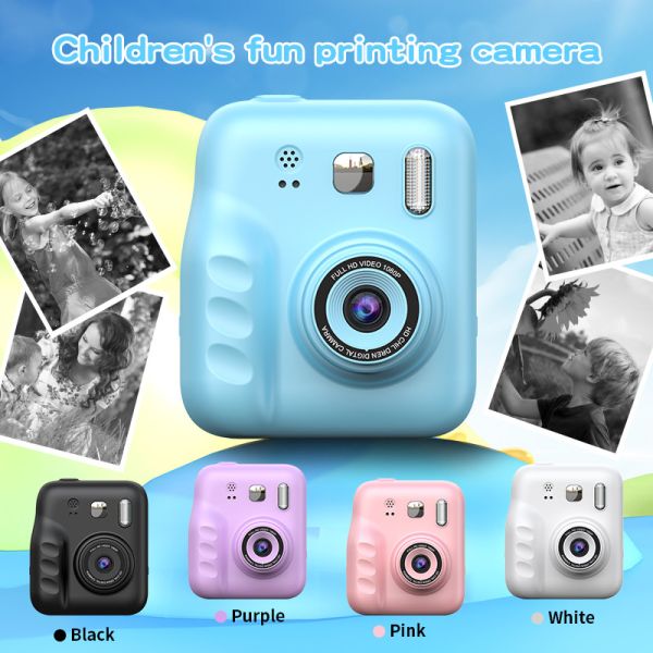 2.0-inch LPS Children's Printing Camera Y300H with Type C and 1080P Video Photo booth/continuous shooting/time-lapse
