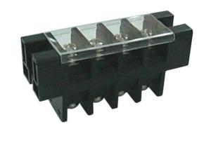 Quality Feed Through 180A Panel Mount Terminal Block 21mm Perforation With Plastic Cover wholesale