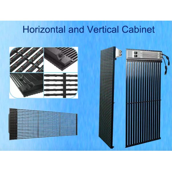 Outdoor Flexible Transparent Led Curtain Display 6mm Indoor Use