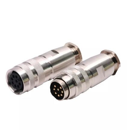 Straight Wire Aviation Plug AISG Cable Assembly Connector M16 5 Pin 8 Pin