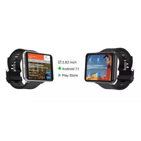 Smartwatch 4G with 3GB ROM + 32GB RAM WiFi GPS Heart Rate Sleeping Monitor for Ios Android with Big Screen