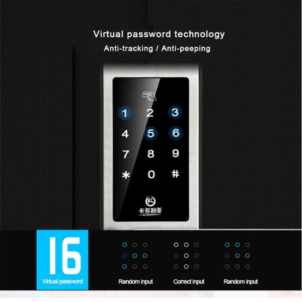 Four Colors Alexa Enabled Smart Lock , SUS304 Bluetooth Keypad Door Lock