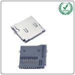 9pin 1.85H TF Push Push Memory Card Connector , Small Mini Sd Card Connector