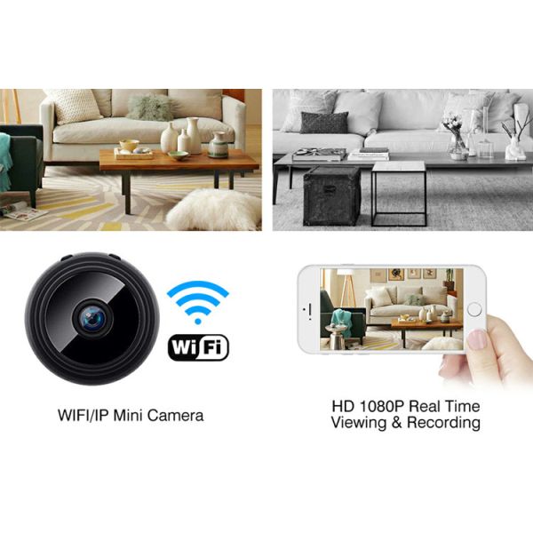 135g Wifi Mini Security Camera , Wireless Wifi Camera With Sensori Night Vision
