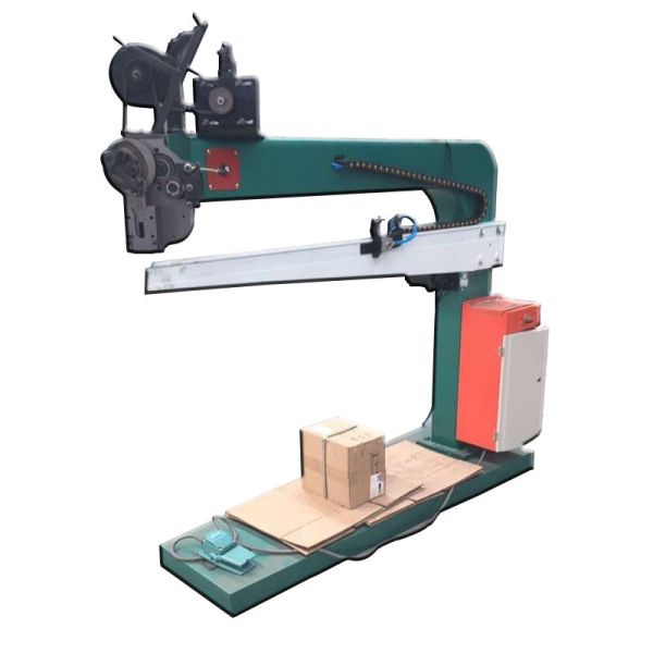 Manual Corrugated 700mm Carton Box Stapler Machine Servo Motor