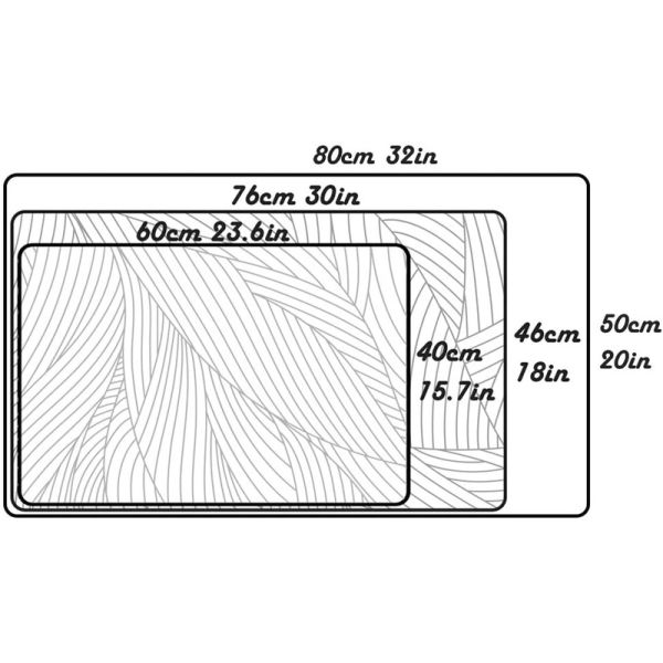 Minglu BFM-019  Manufacture of Bath Mat Non Slip Memory Foam Door Mat home floor mat