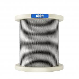 Quality 400FT Multifunction Cord for Deck Guides Non-Alloy 316 Stainless Steel Cable 7x7 1/8 inch wholesale