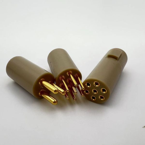 CNC PEEK Insulator High Density Circular Connector 26 Pin Odm