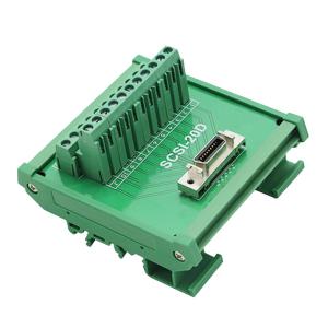 Quality SCSI 20 Pin MR-J2CN1 Servo Connectors Terminal Blocks Breakout Board Adapter wholesale