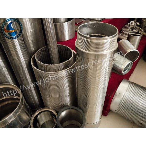 Customized 20 Slot Johnson Vee Wire Screen Strong Corrosion Resistance