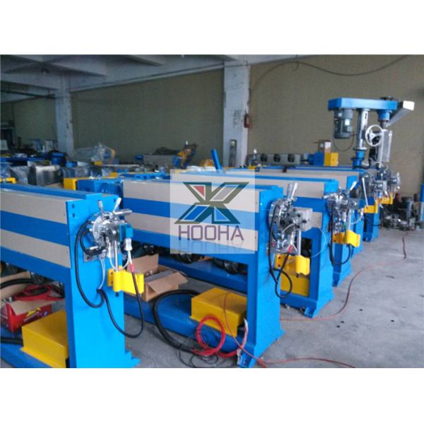 Bare Copper PVC PE Cable Extrusion Machine , Electric Wire Extruder Machine