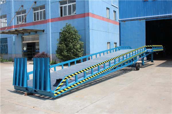 Cheap 8 Ton Mobile Dock Leveler Yard Loading Ramps Loading Use At Non Exist Fixed Dock Platform for sale