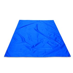 China Portable Sand Proof Beach Mat With Holes 210D Oxford Cloth Material Made on sale