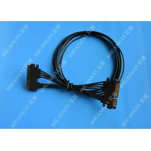 Buy cheap 22 Pin Male to Female Hard Drive SATA Power Cable Black Slimline 20 Inch from wholesalers